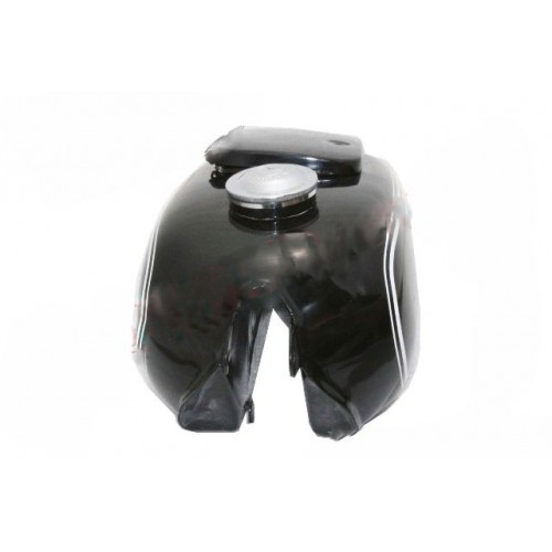 Cmr R71 Tank BMW R71 PETROL FUEL GAS TANK STEEL BLACK PAINTED WHITE STRIPE REPLICA