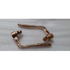 INVERTED HANDLEBAR LEVERS ENGRAVED BRASS HAND CONTROLS CHOPPER BOBBER 7/8