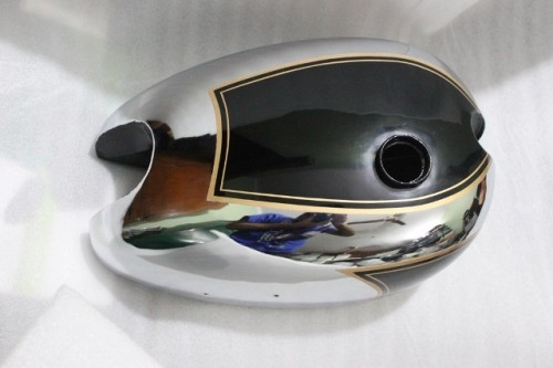 MATCHLESS AJS AMC TWIN CYLINDER MODEL G9 G12 GAS FUEL PETROL TANK BLACK ...